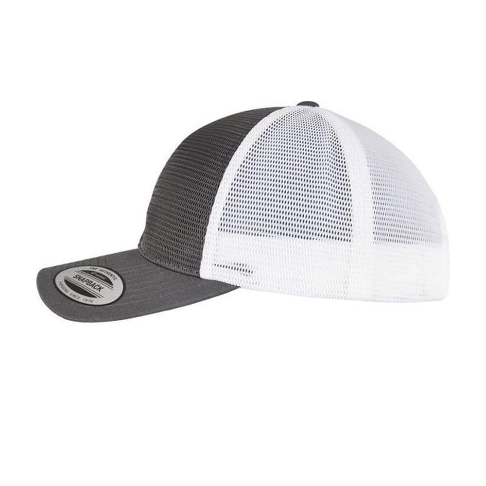 Casquette Motif/style Deux Tons (Charbon / Blanc) 3/3