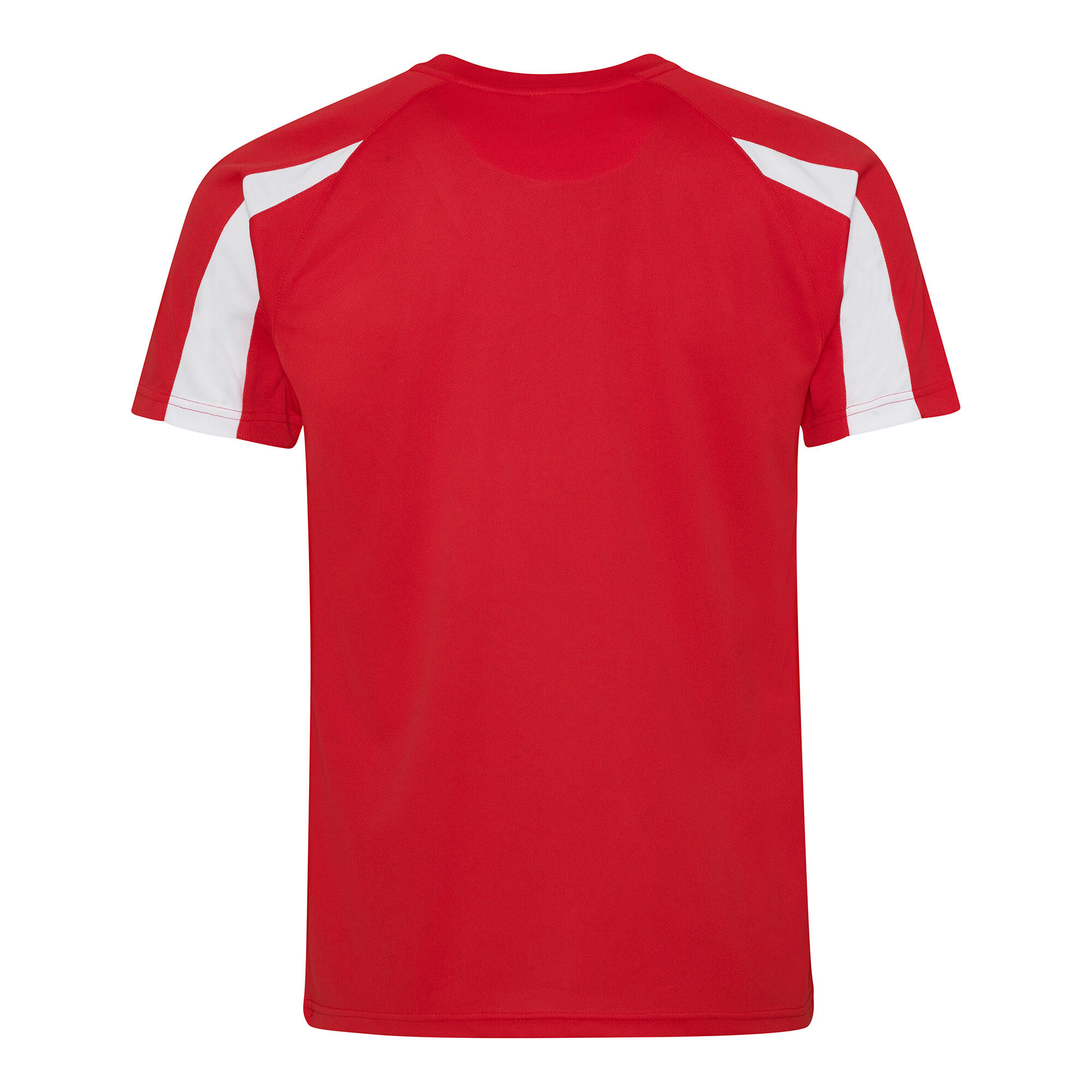 Sport TShirt Cool Contrast Herren Feuerrot/Schneeweiß 2/2