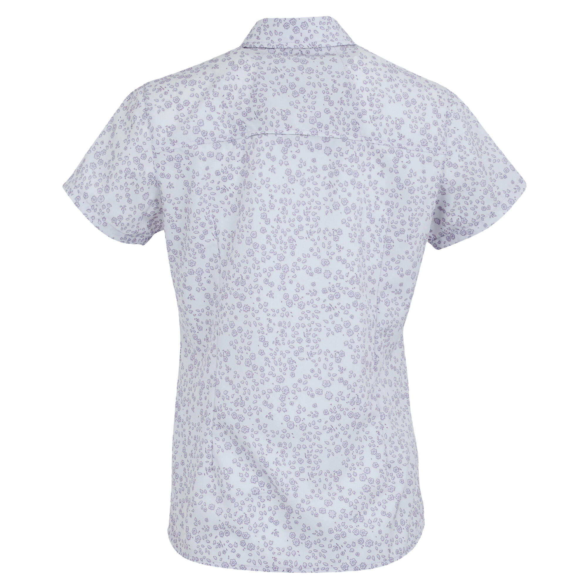 Dames Travel Meadow Bloemen Packaway Shirt met Korte Mouw (Lila hint) 2/5