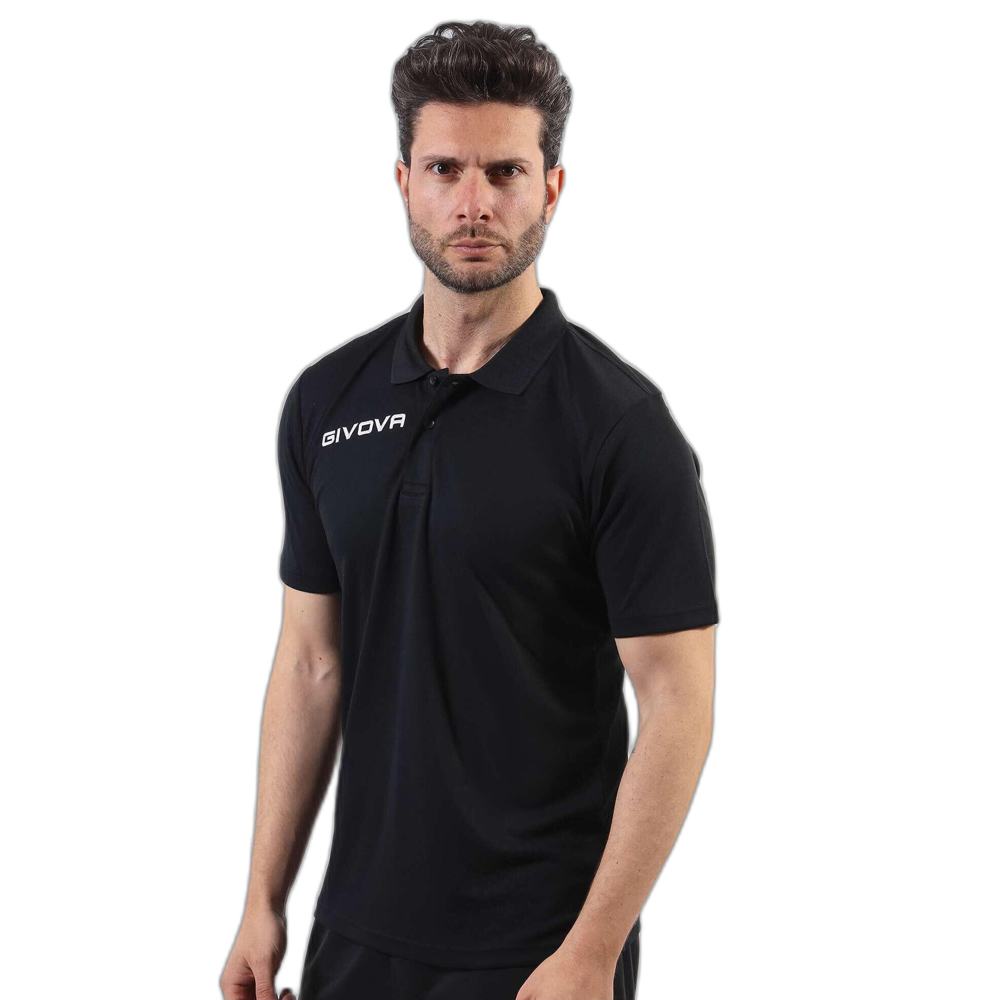 Polo uomo givova nero 2/3