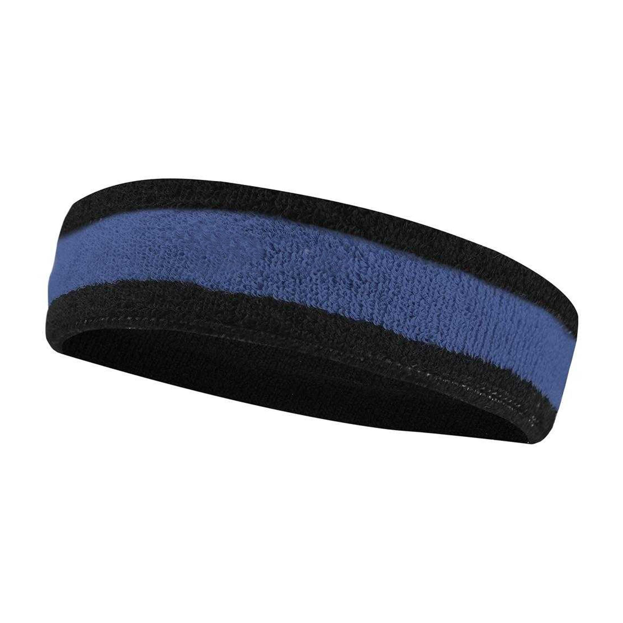 Stirnband Damen und Herren Schwarz/Blau/Weiß 2/2