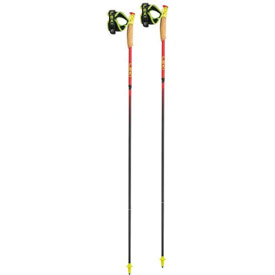 Trail Running Stöcke Ultratrail FX.One Superlite bright red-neonyellow-naturlcar