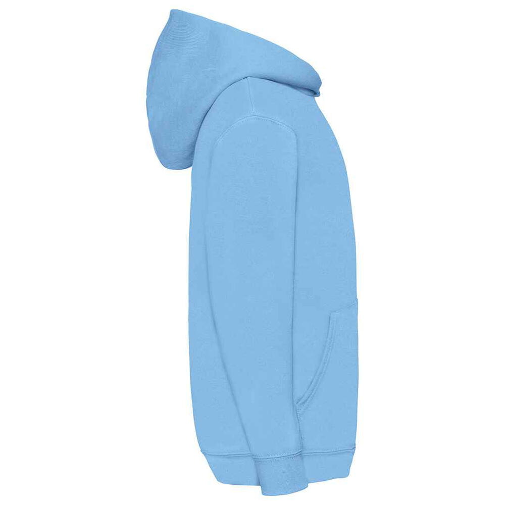 Felpa Con Cappuccio Bambini Fruit Of The Loom Classic Azzurro 3/3