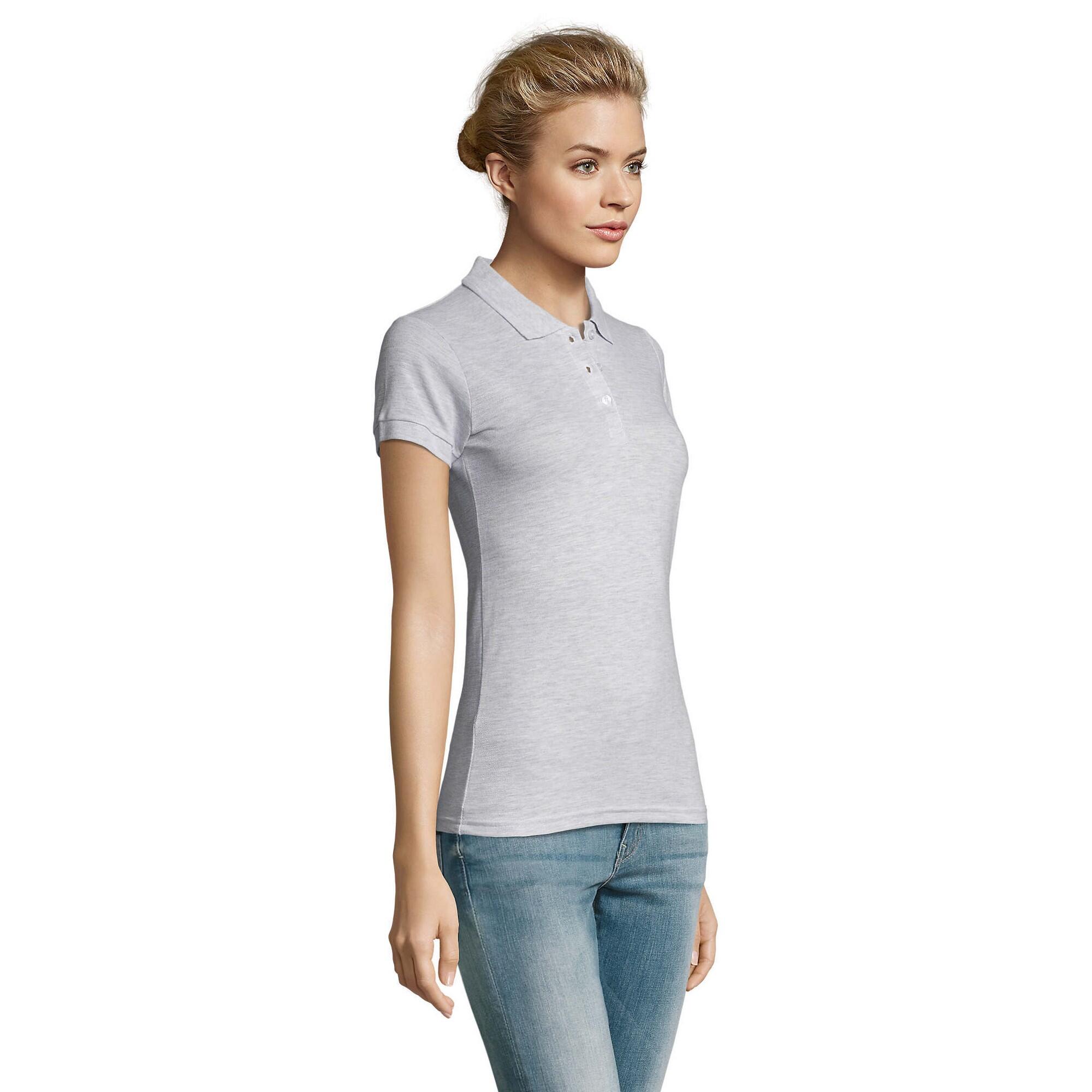 Maglietta Polo Donna SOLS Perfect Cenere Erica 3/4