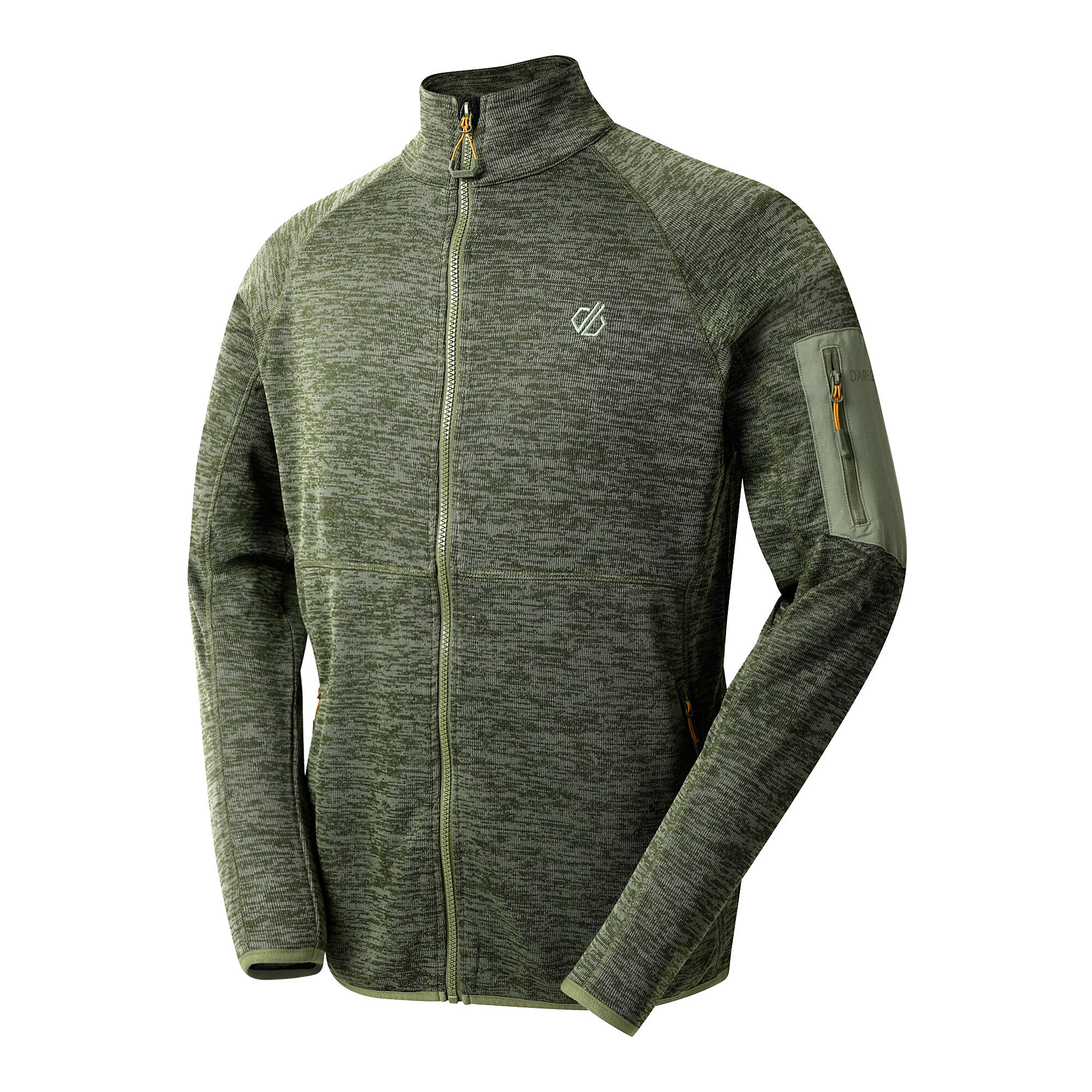 Heren Torrek Fleece Top (Olivijngroen/Haaggroen) 3/5