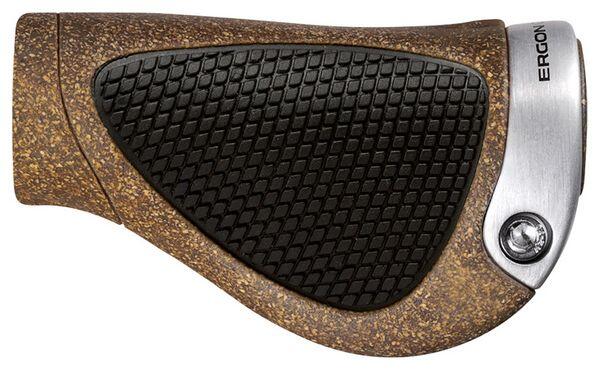 ERGON Impugnature Ergon GP1 BioKork Gripshift Marrone Nero
