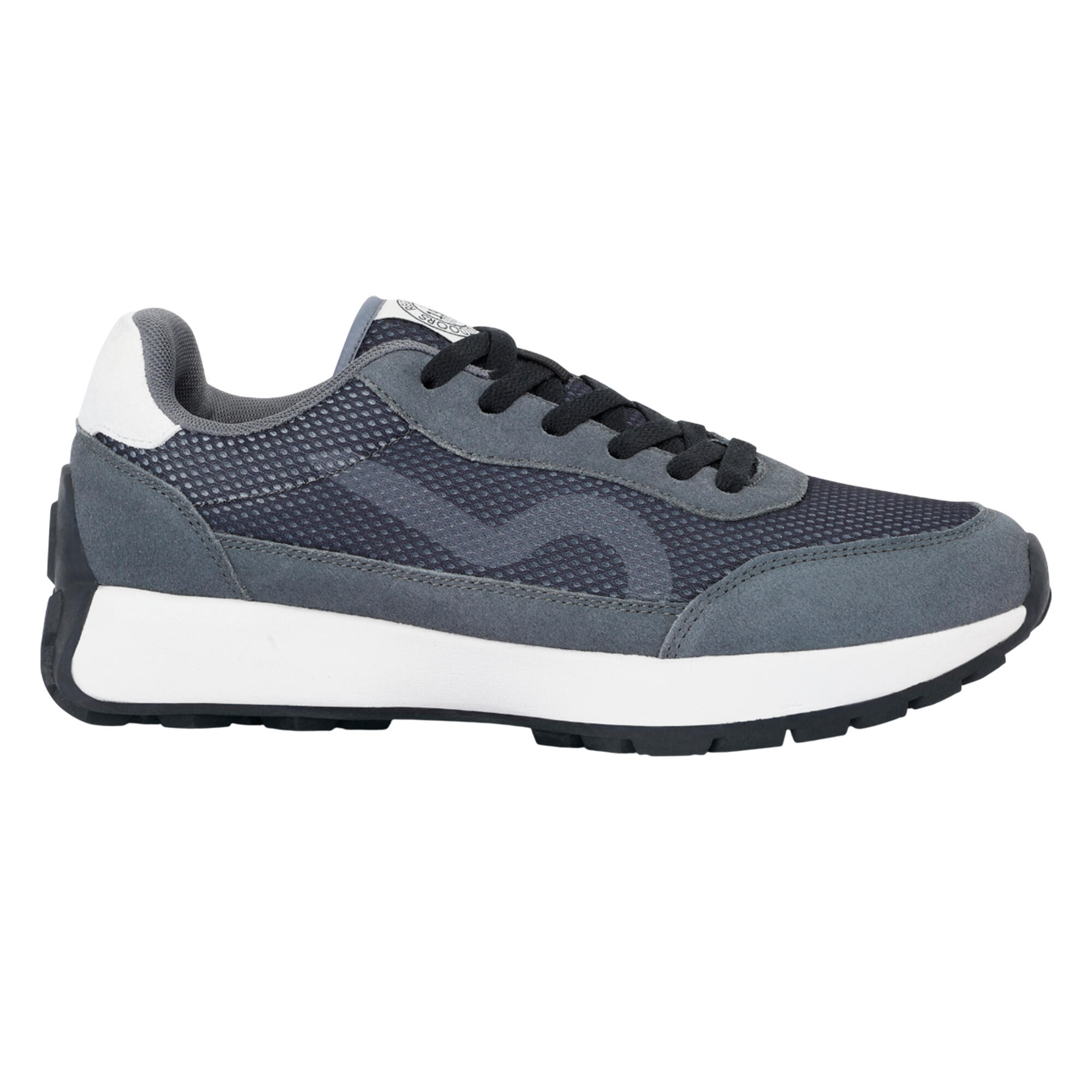 Scarpe Sportive Pelle Scamosciata Uomo Regatta Marine Heritage Nero Rovo 4/5