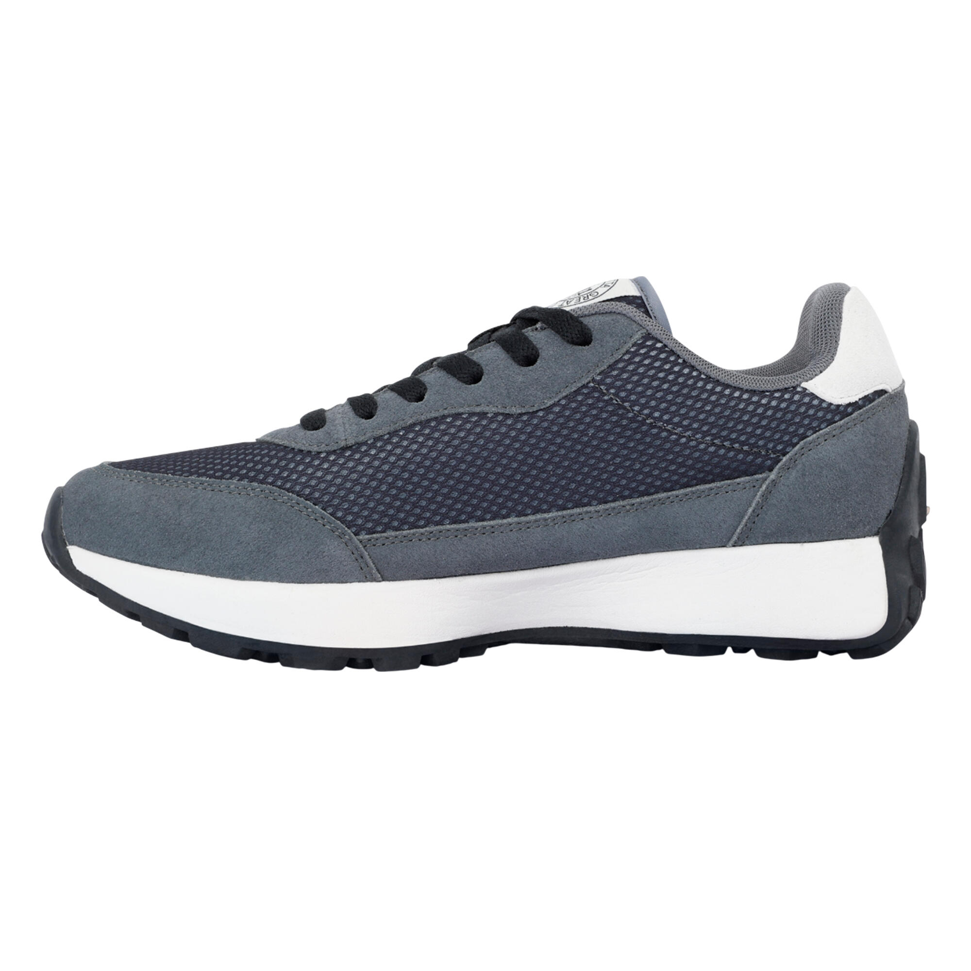 Scarpe Sportive Pelle Scamosciata Uomo Regatta Marine Heritage Nero Rovo 3/5
