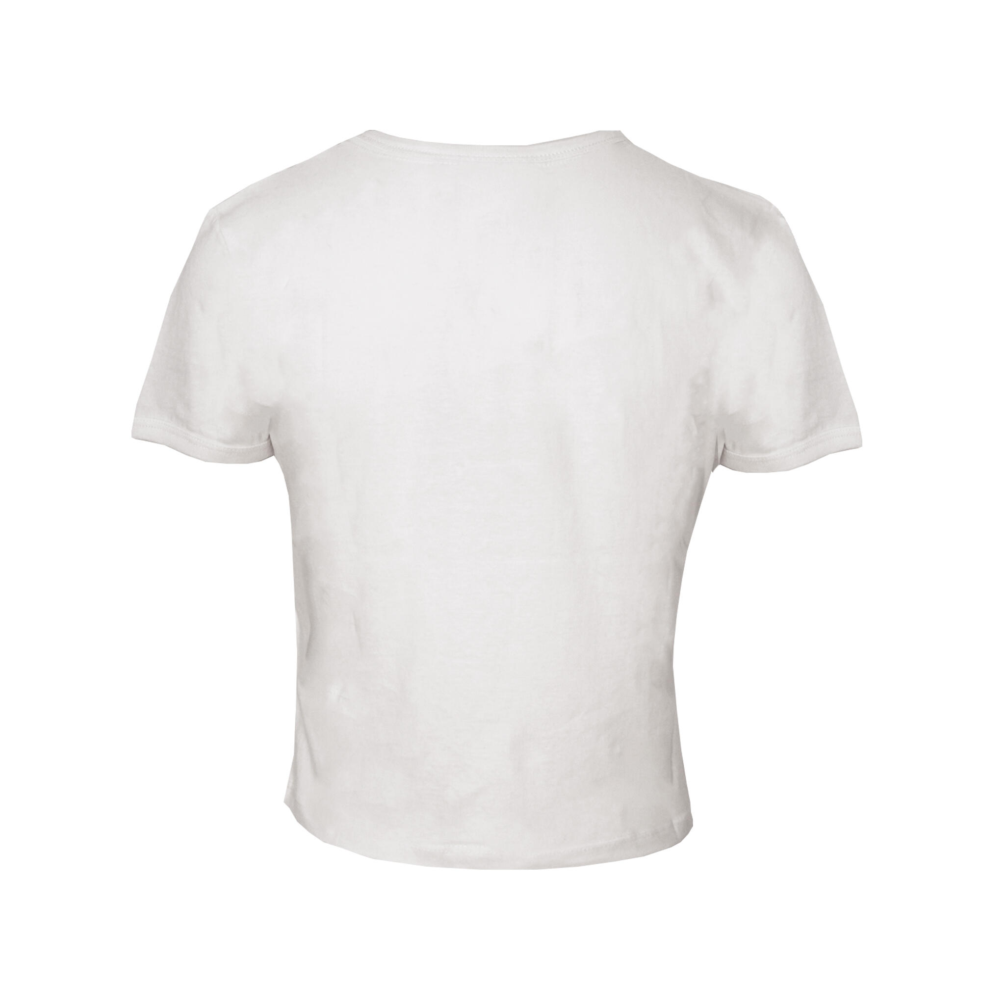 Womens/Ladies Buddy New York Baby Tee (Tofu/Black) 2/4