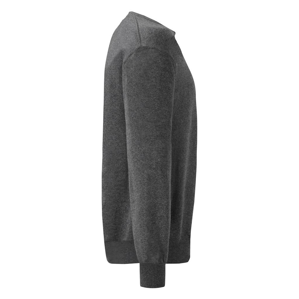 Klassik Drop Schulter Sweatshirt Herren Dunkelgrau meliert 3/3