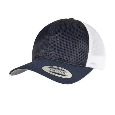 360 tweekleurige omnimesh cap (zwart/wit)
