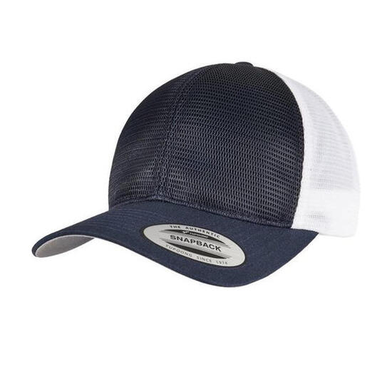 Casquette Motif/style Deux Tons (Bleu Marine / Blanc)