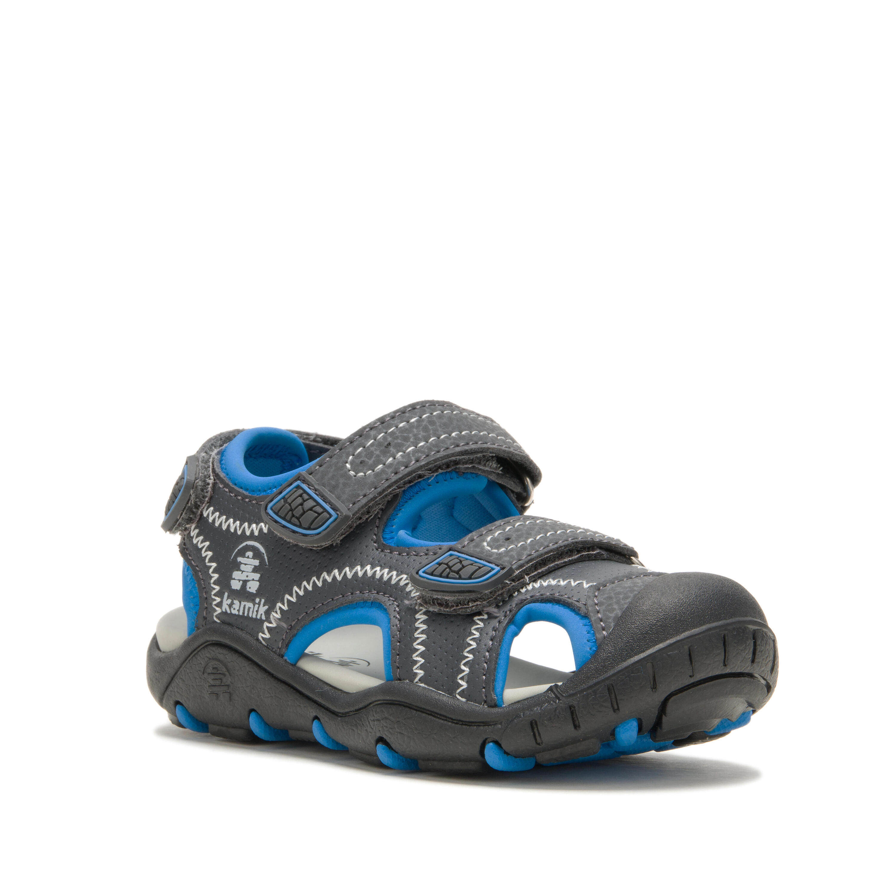 Kinder SEATURTLE2 Sandale Grau/Hellblau 2/6