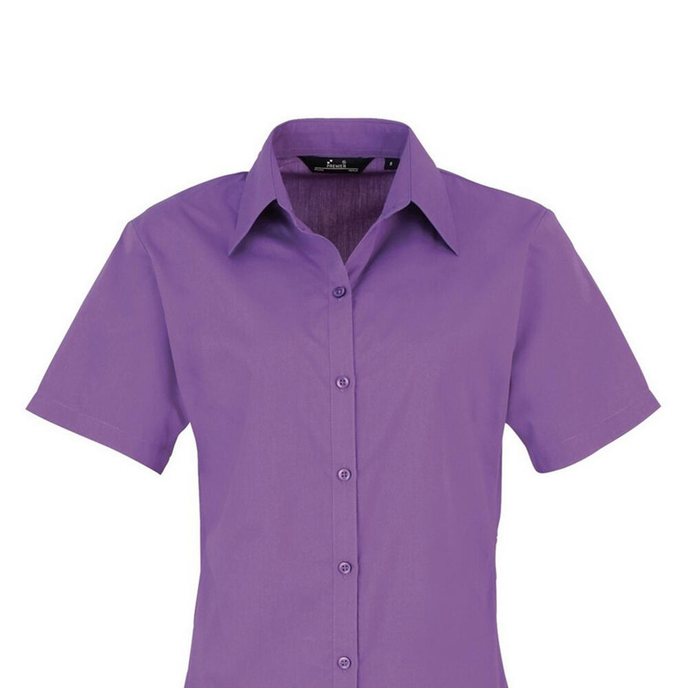 Camicia Maniche Corte Donna Premier Violetto 2/3