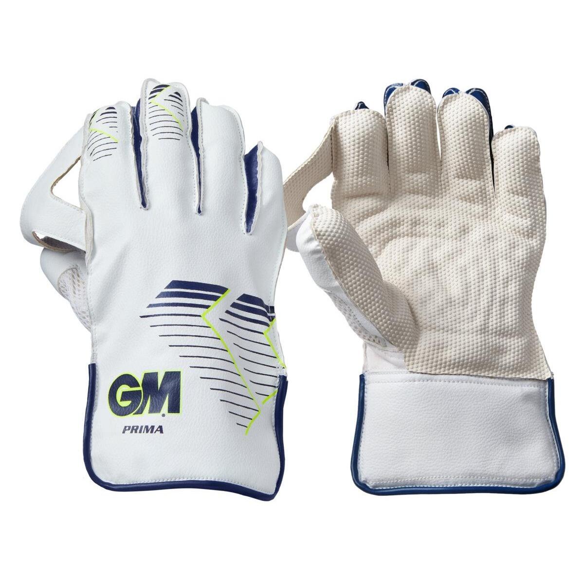 GUNN AND MOORE Mens Prima 2023 Wicket Keeper Gloves (White)