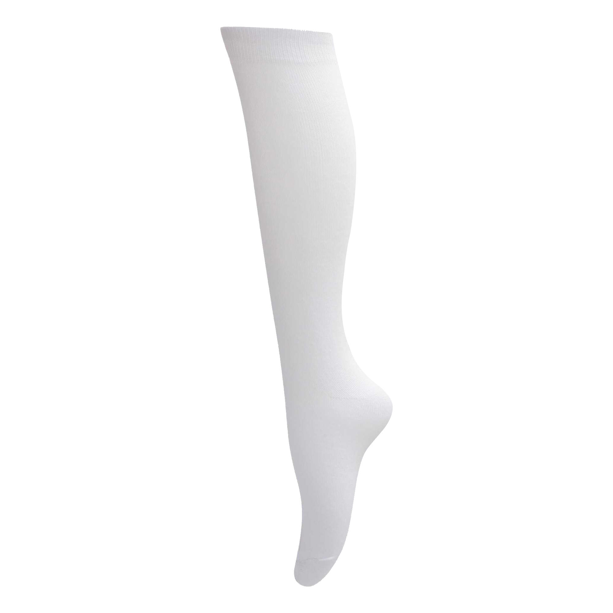 Calze Al Ginocchio (Confezione 3 Pezzi) Universal Textiles Bianco 2/2