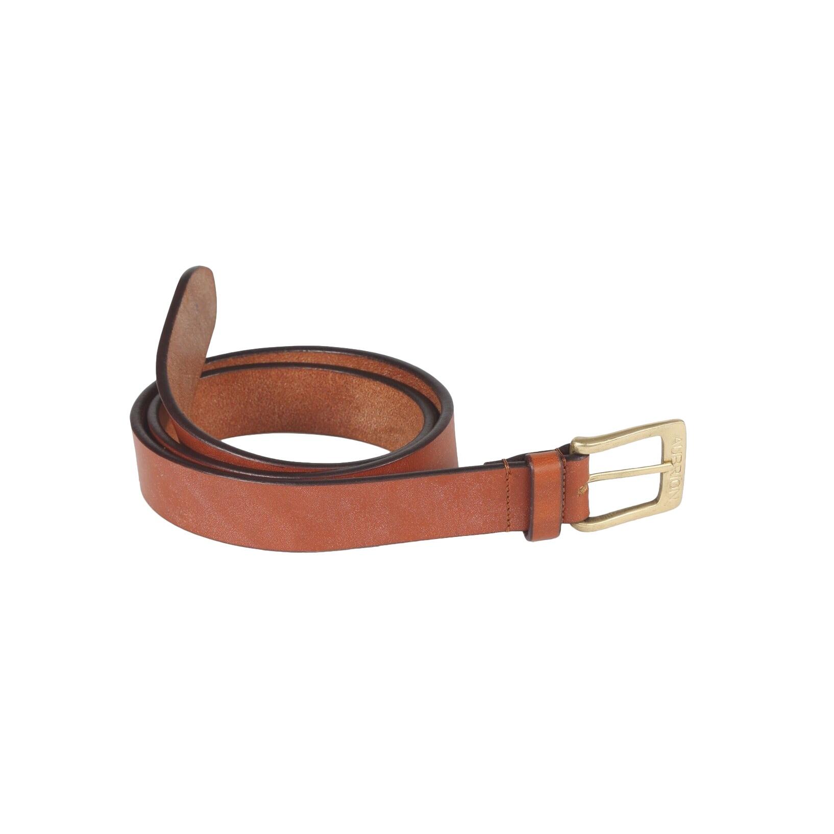 Unisex Adult Skinny Leather Belt (Tan) 1/1