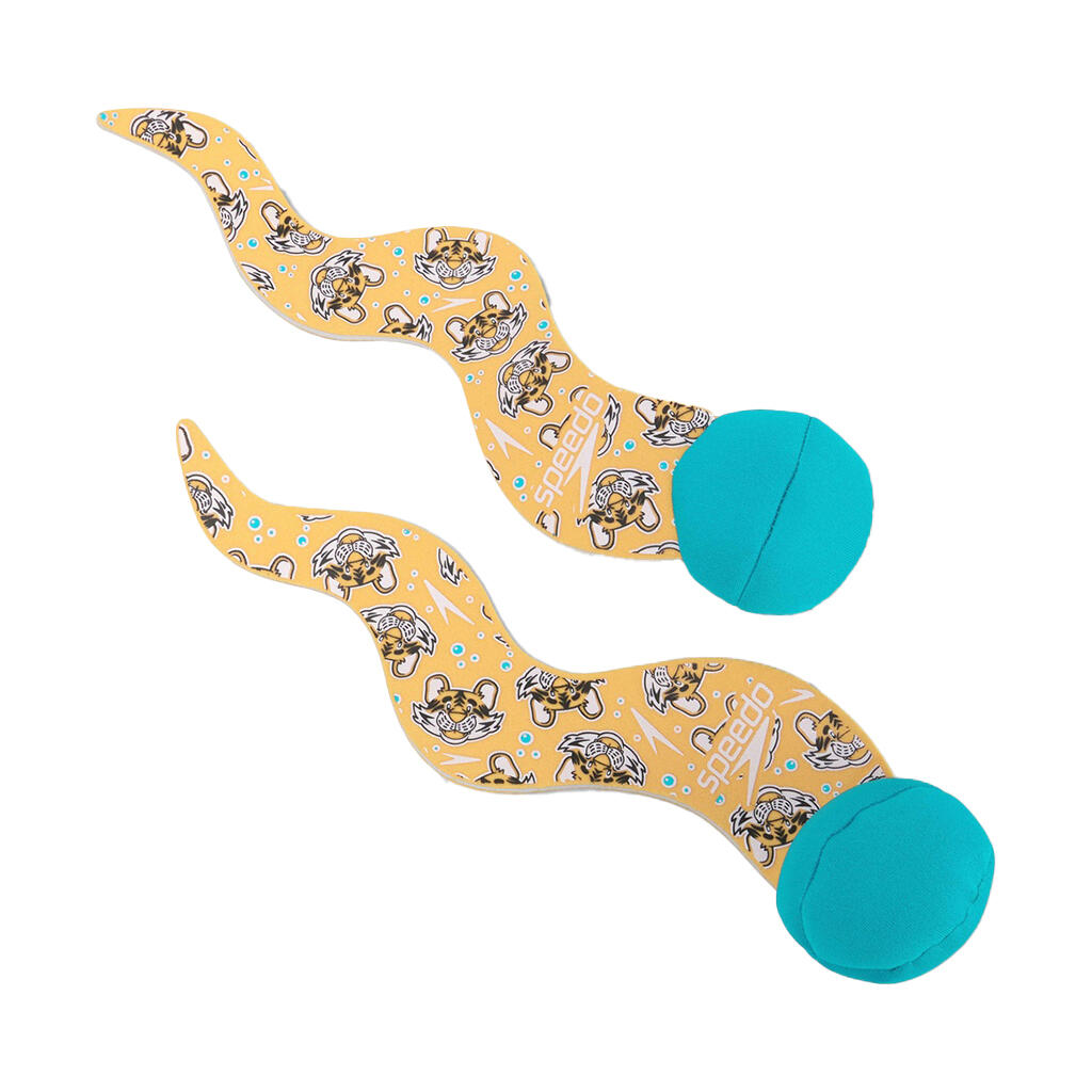 Learn To Swim Tiger Dive Toys (Pack of 2) (Orange/Green) 2/4