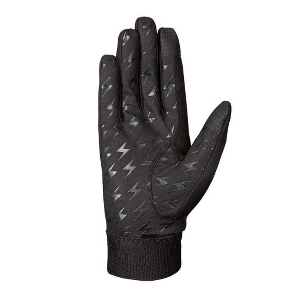 Unisex Adult Silva Flash Riding Gloves (Black/Silver Reflective) 2/2