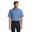 Heren Bristol Poplin Overhemd met Korte Mouwen (Middenblauw)