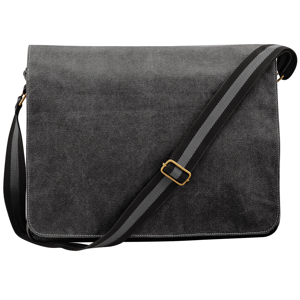 QUADRA Vintage Canvas Despatch Bag 14 Litres (Vintage Black)
