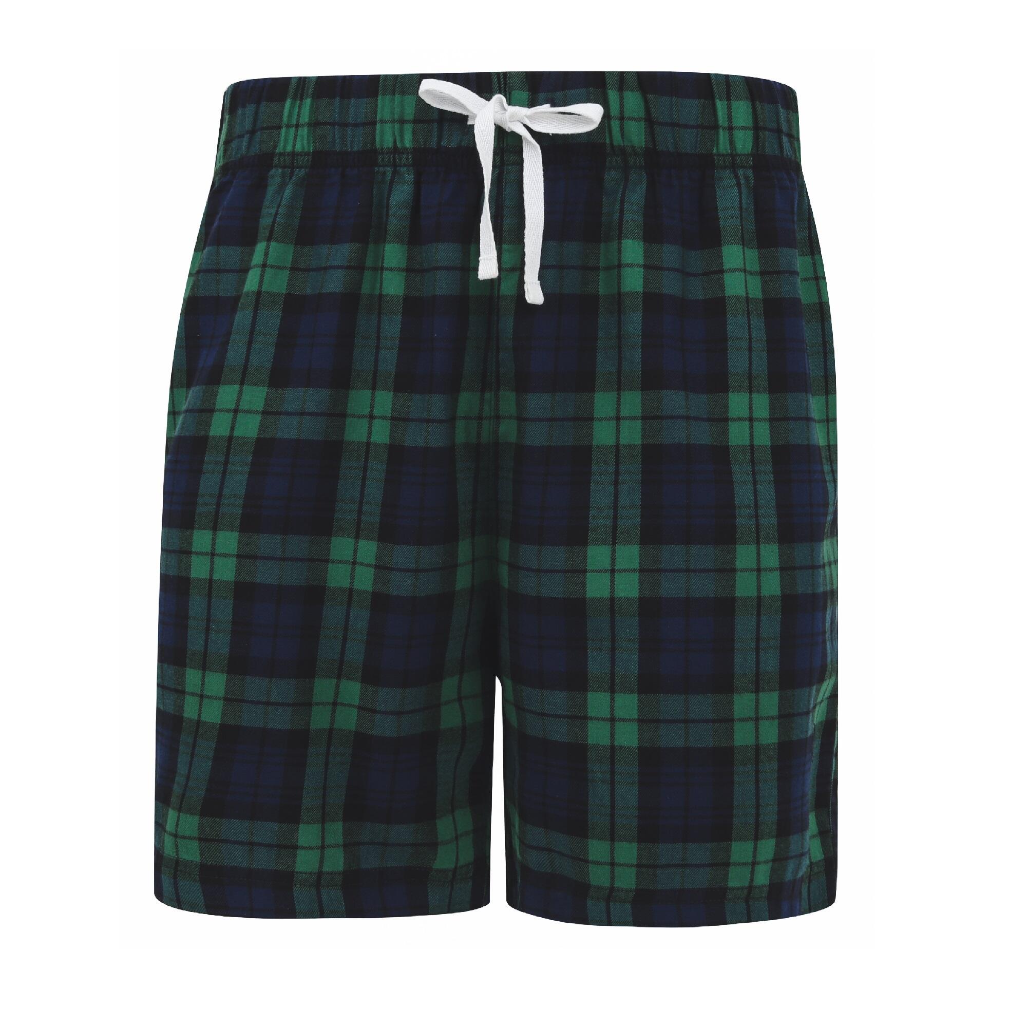 Short Décontracté TARTAN Homme (Bleu Marine/vert) 2/3