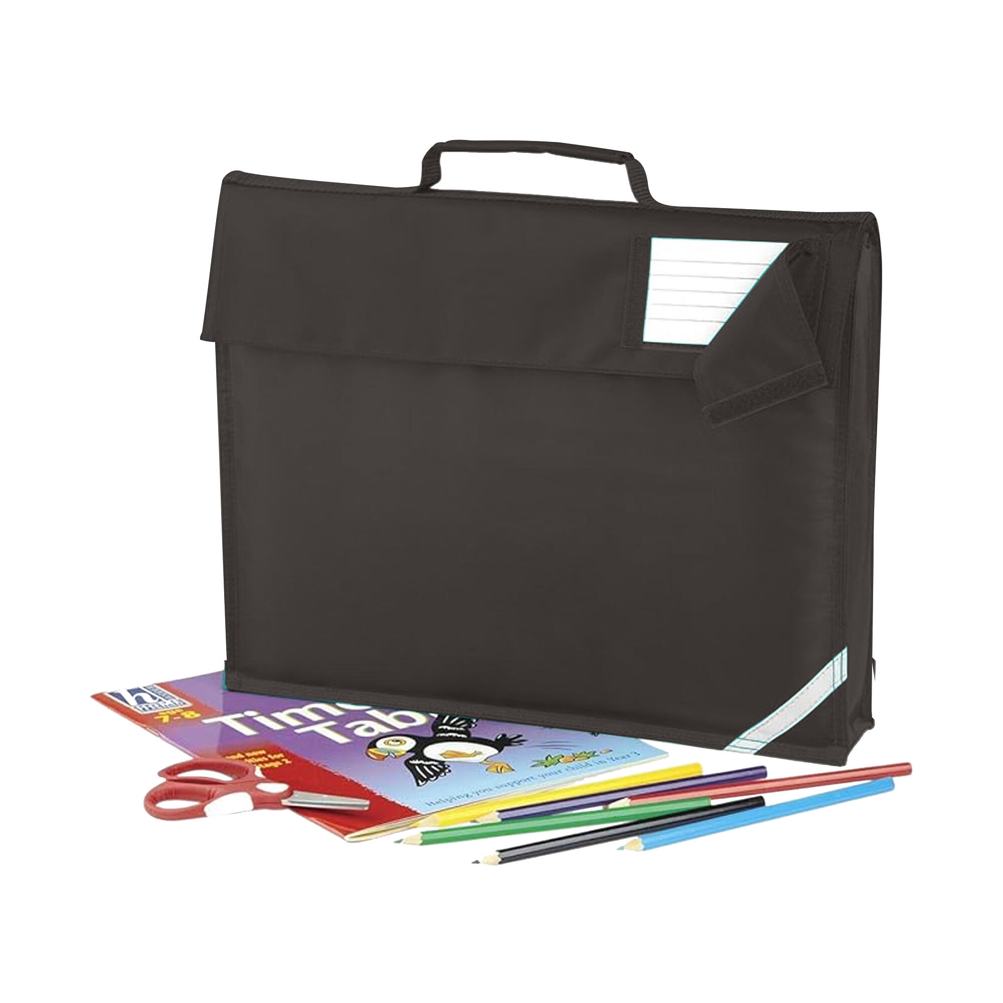 Reflective Tape Book Bag (Black) 2/2