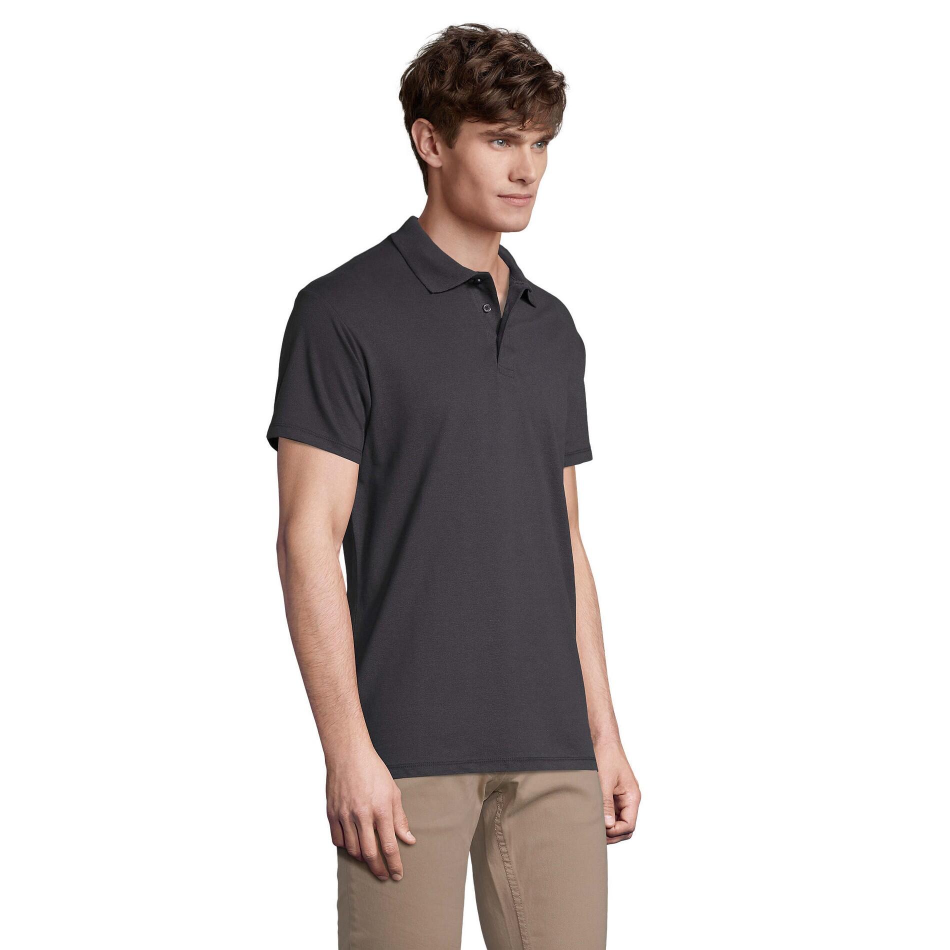 Polo SPRING Homme (Gris Foncé Uni) 3/4