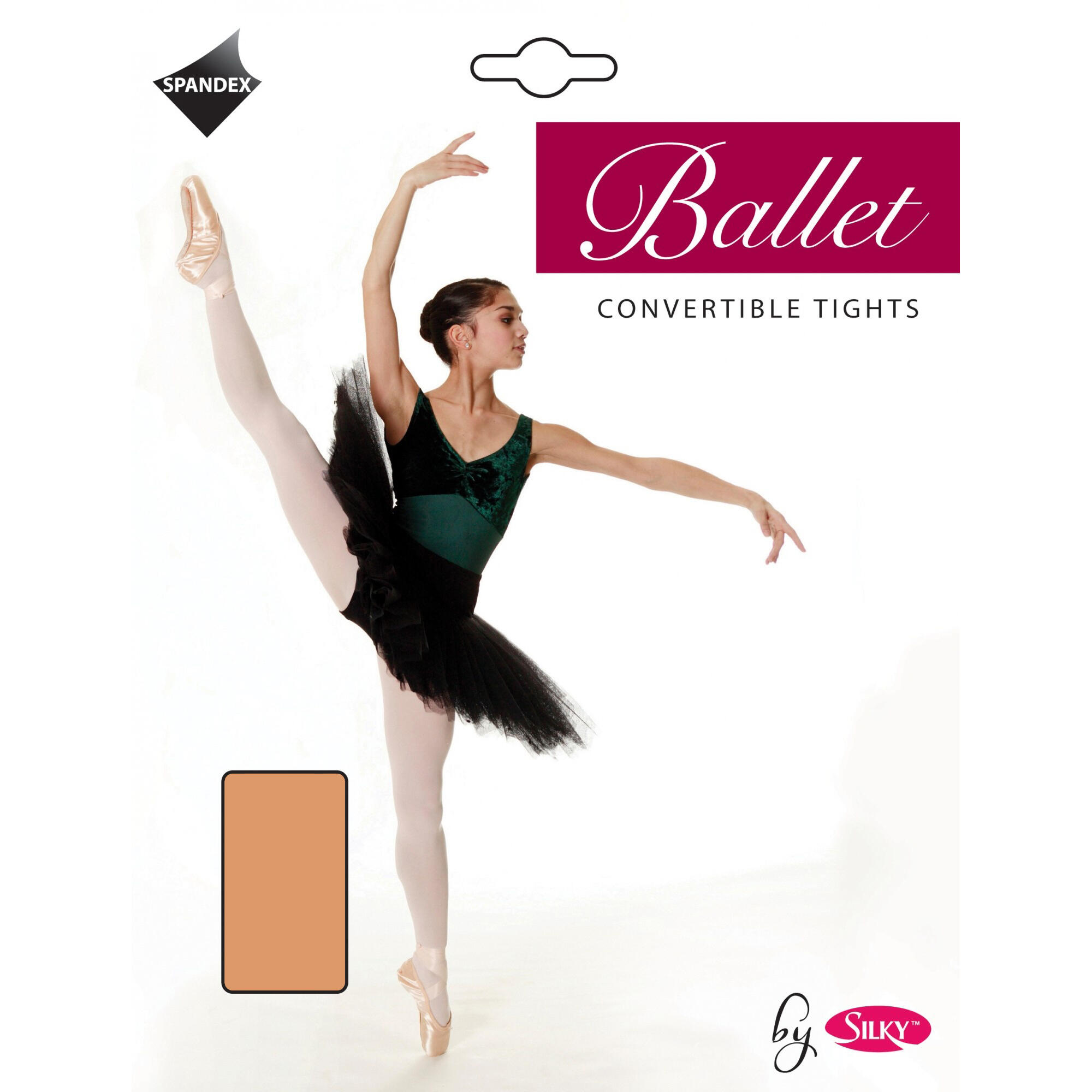 Collant Da Danza Convertibili Bambina Silky Marrone Chiaro 2/3