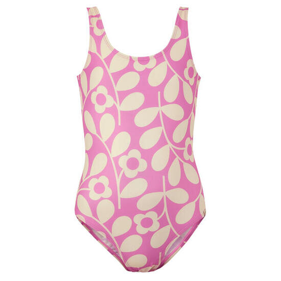 Orla Kiely" Badeanzug für Mädchen Flieder/Cremefarbe