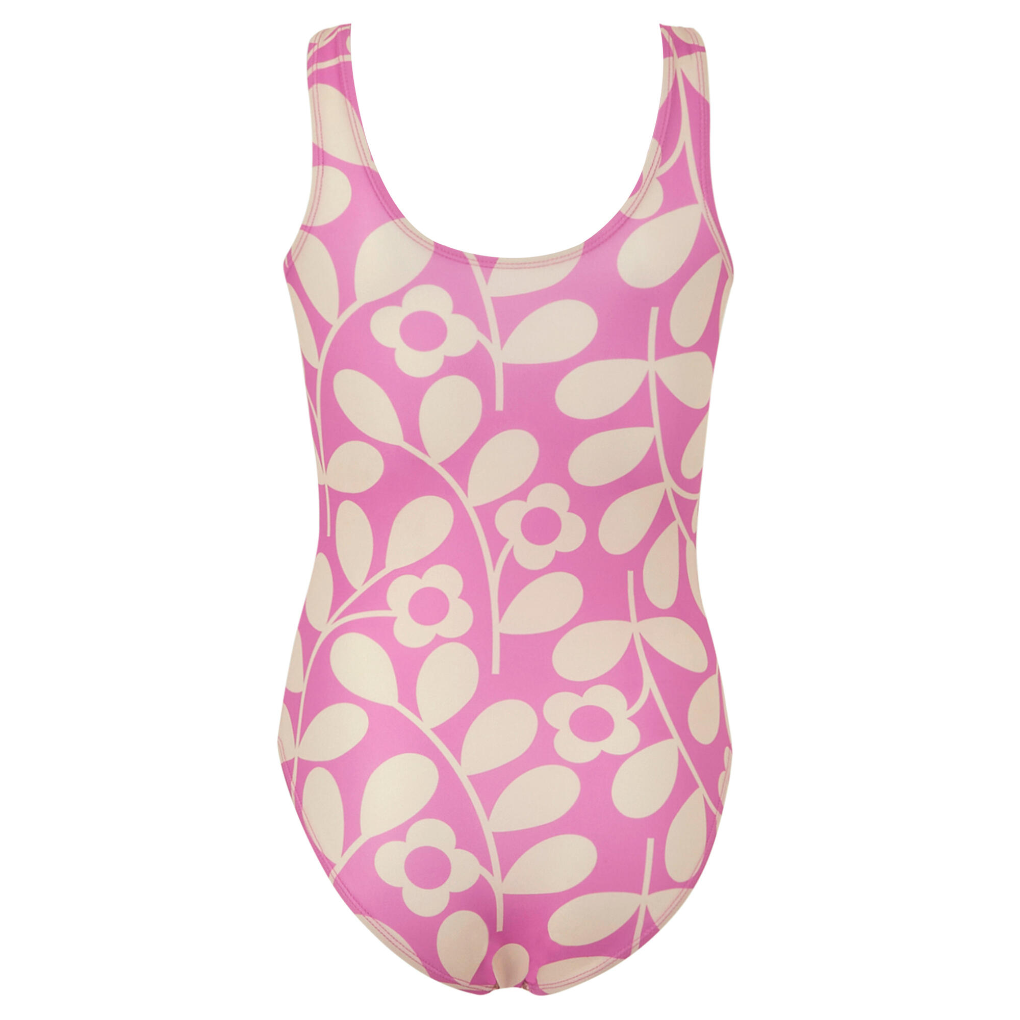 "Orla Kiely" Badeanzug für Mädchen Flieder/Cremefarbe 2/4