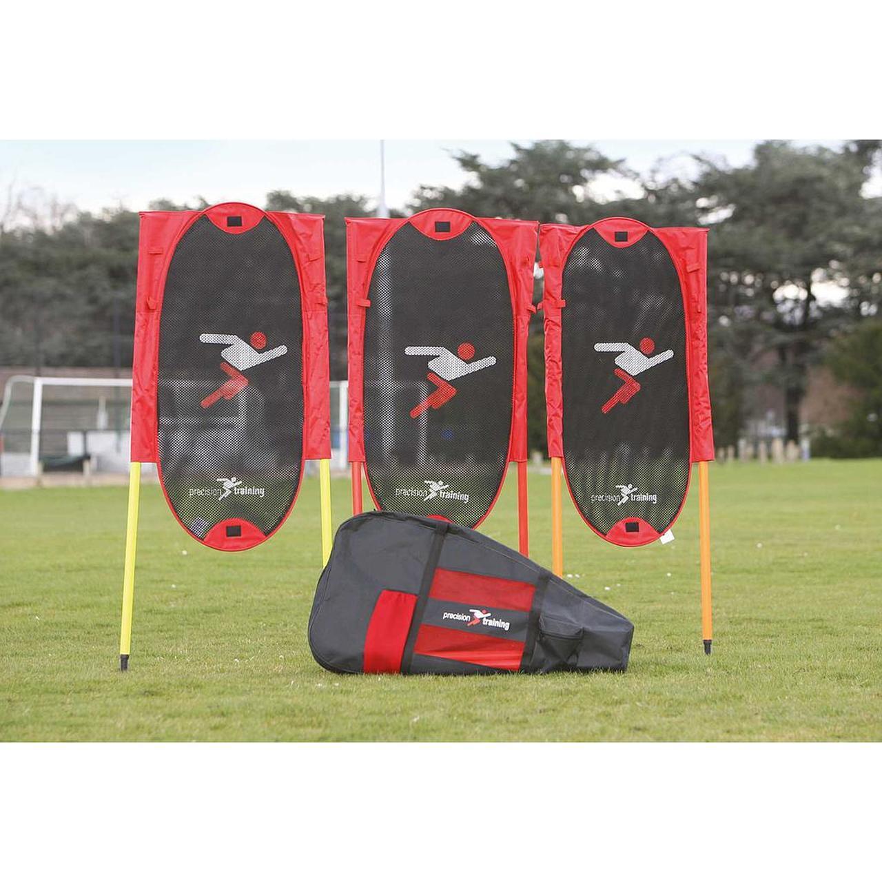 PRECISION Free Kick Man Kit (Pack Of 3) (Red/Black/White)