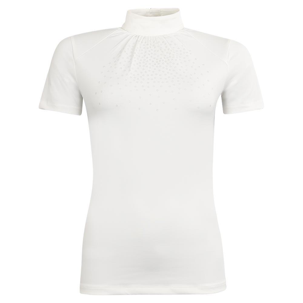 Br - Polo D'Équitation De Concours Femme Br Equitation Derby - Polo Manches Courtes - Blanc|bleu - 44 L - Decathlon