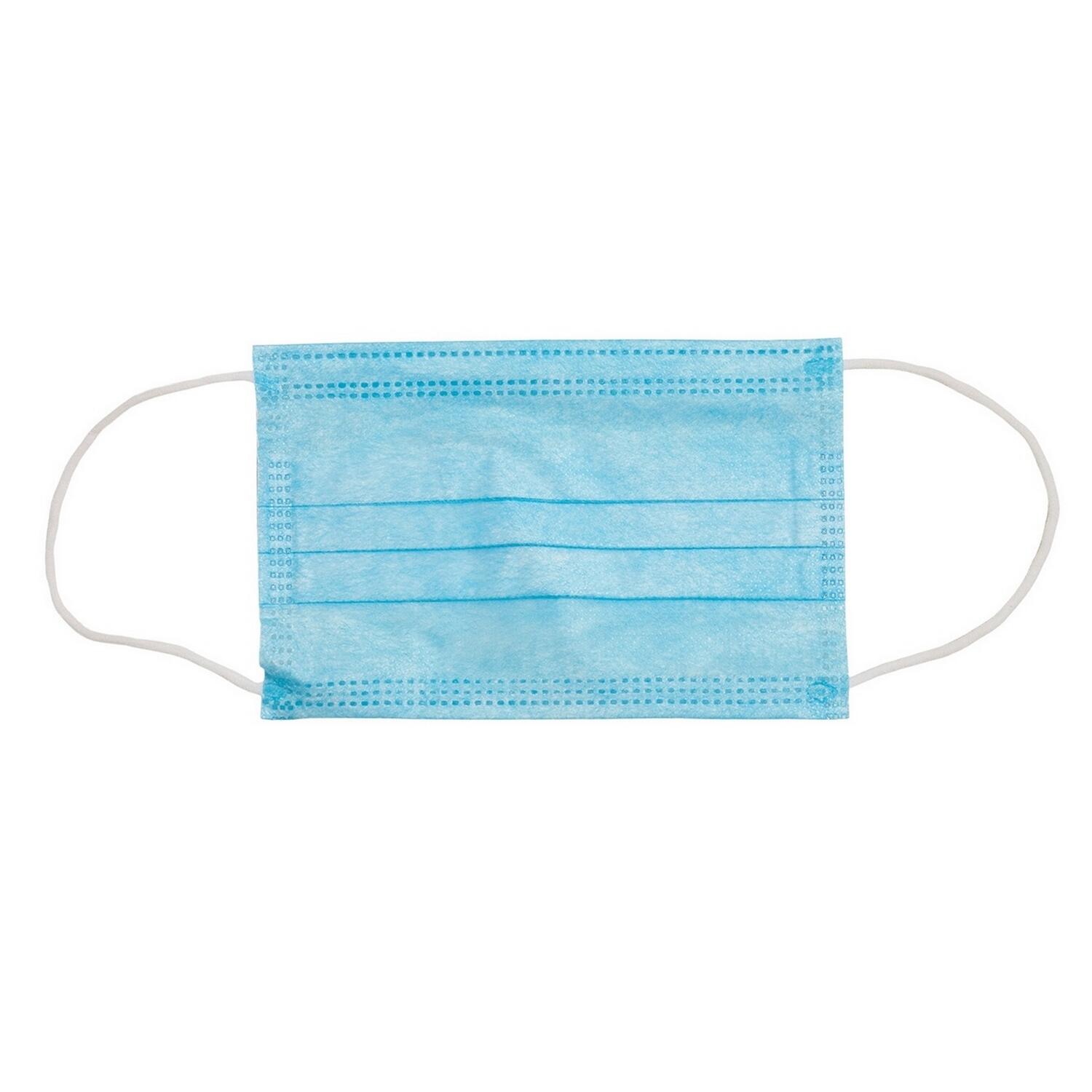 VIRSHIELDS Máscara facial de 3 camadas para crianças e jovens Azul