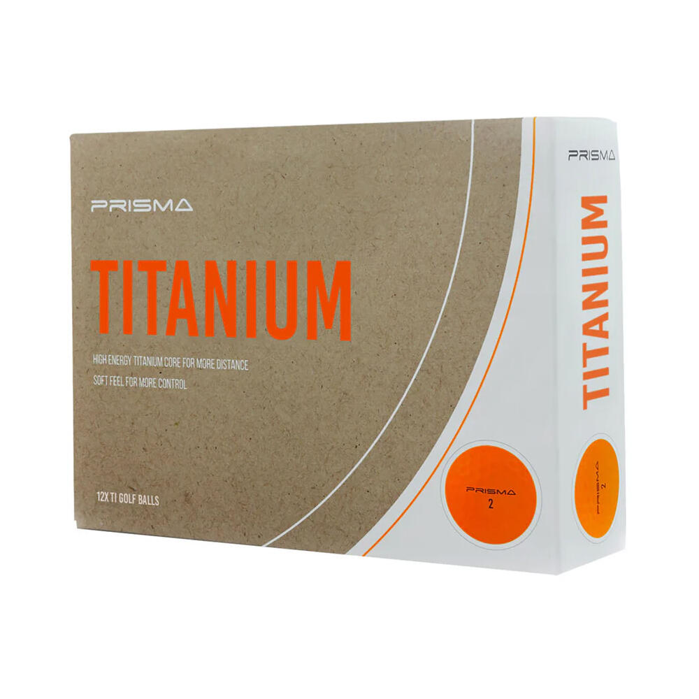 Prisma Titanium Golf Balls (Pack of 12) (Orange) 2/2