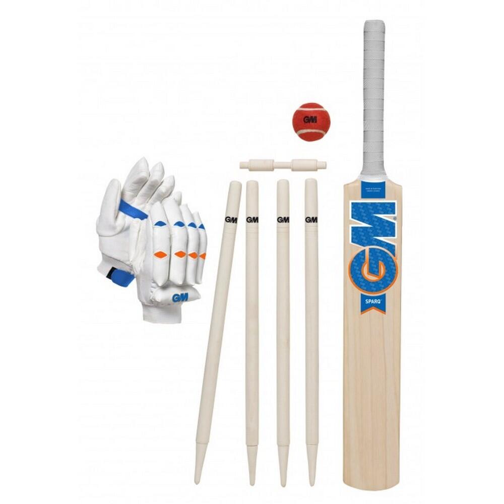 GUNN AND MOORE Eclipse 2022 Cricket Bat Set (Pack Of 10) (Brown/Blue/Orange)