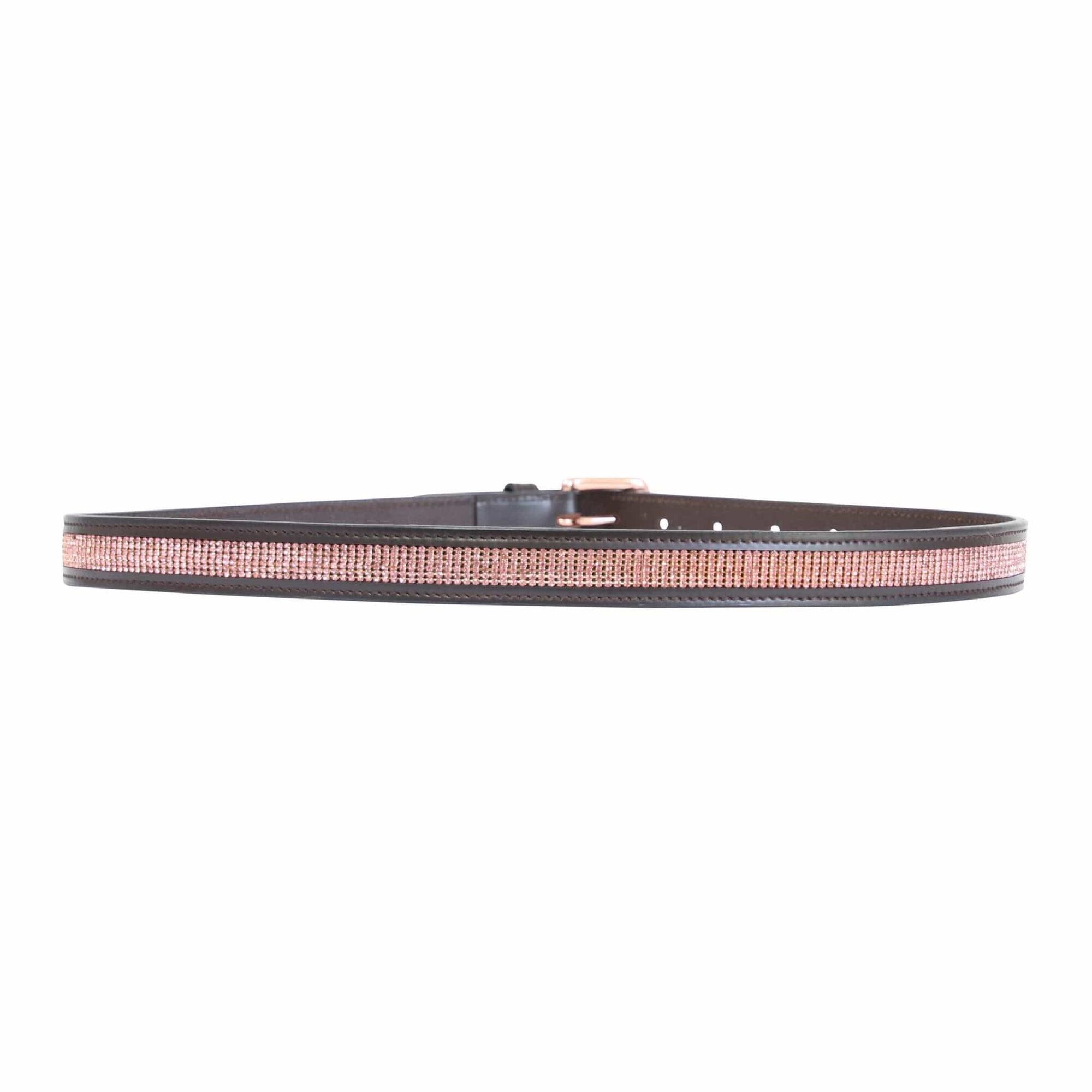 Unisex Adult Rosciano Leather Belt (Brown/Rose Gold) 2/3