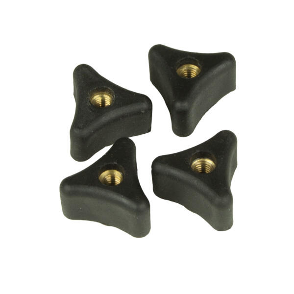 GUNN AND MOORE Cricket Helmet Nuts (Pack of 4) (Black)