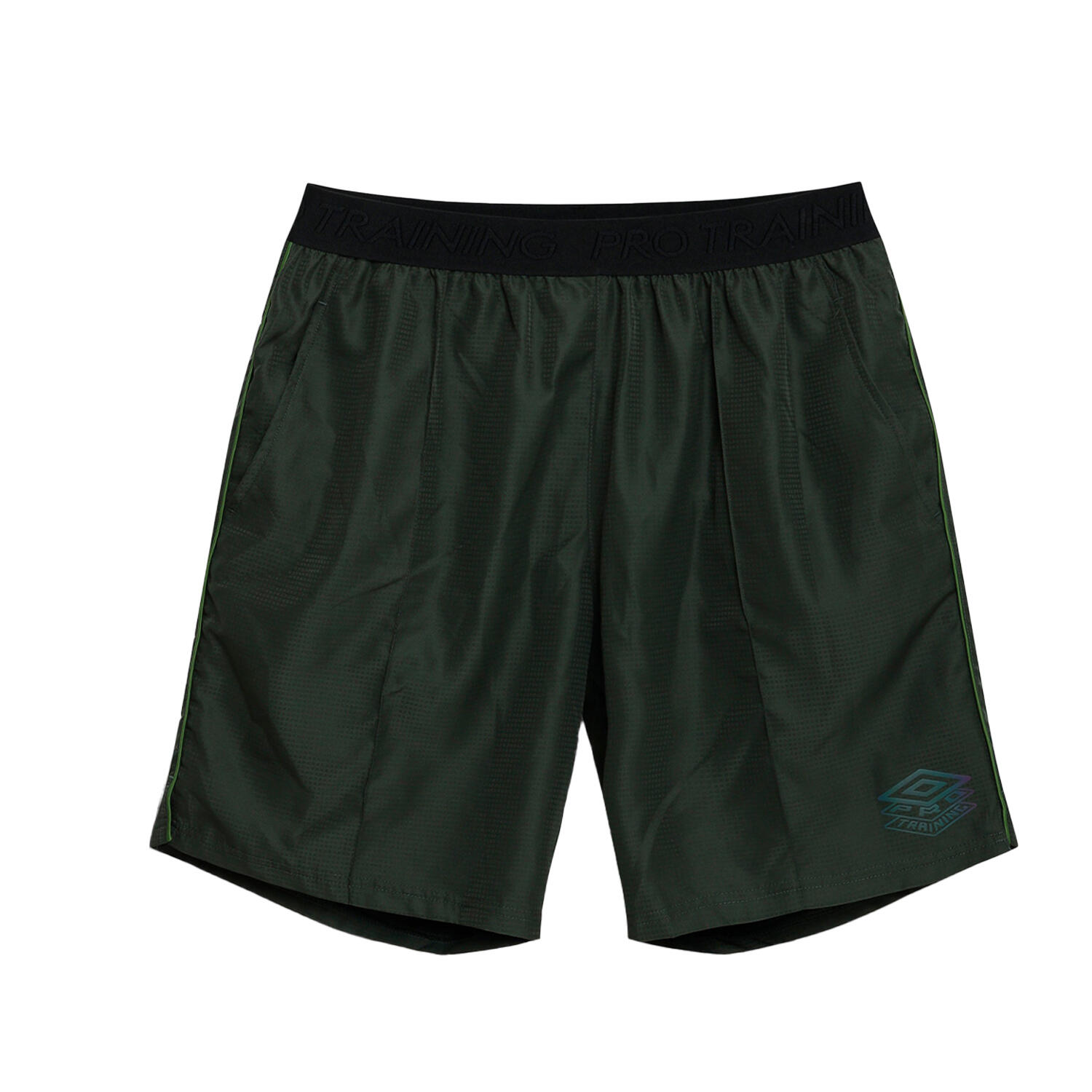 UMBRO Mens Pro Training Woven Shorts (Deep Forest/Cactus)