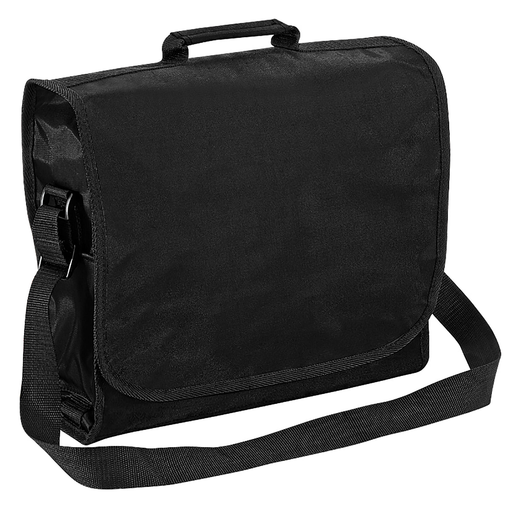 QUADRA Plain Record / Messenger Bag (9 Litres) (Black)