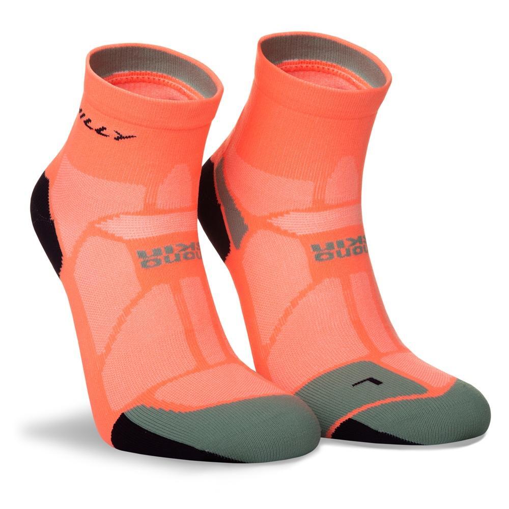 HILLY Mens Marathon Fresh Ankle Socks (Neon Candy)