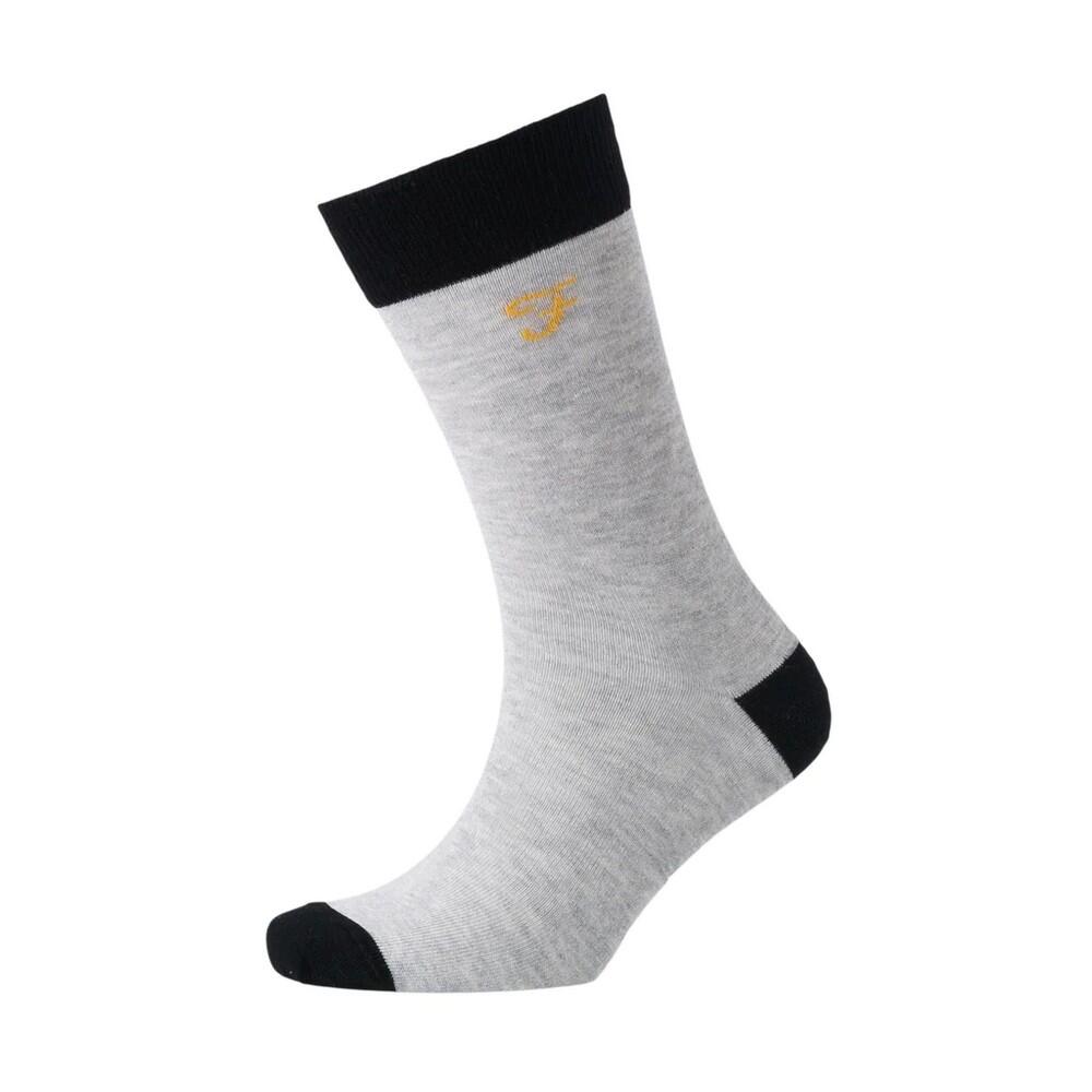 Mens Darby Socks (Pack of 3) (Black/Bottle Green/Light Grey) 3/4