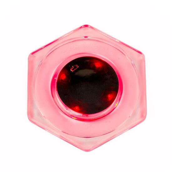 Airhockey Puck LED, sechseckig Rot Tischfußball Unisex Rot