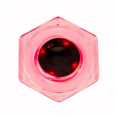 Airhockey Puck LED. sechseckig Rot Tischfußball Unisex Rot