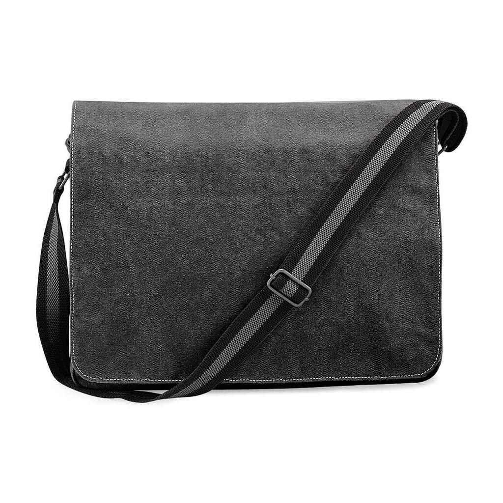 QUADRA Vintage Messenger Bag (Vintage Black)