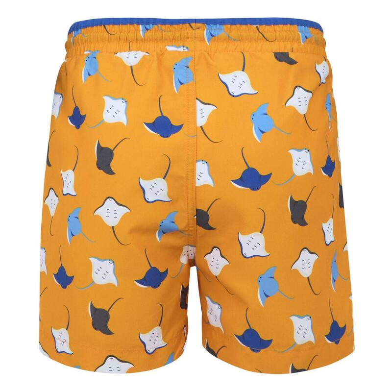 Short De Bain SKANDER Garçon (Jaune Orangé Vif)
