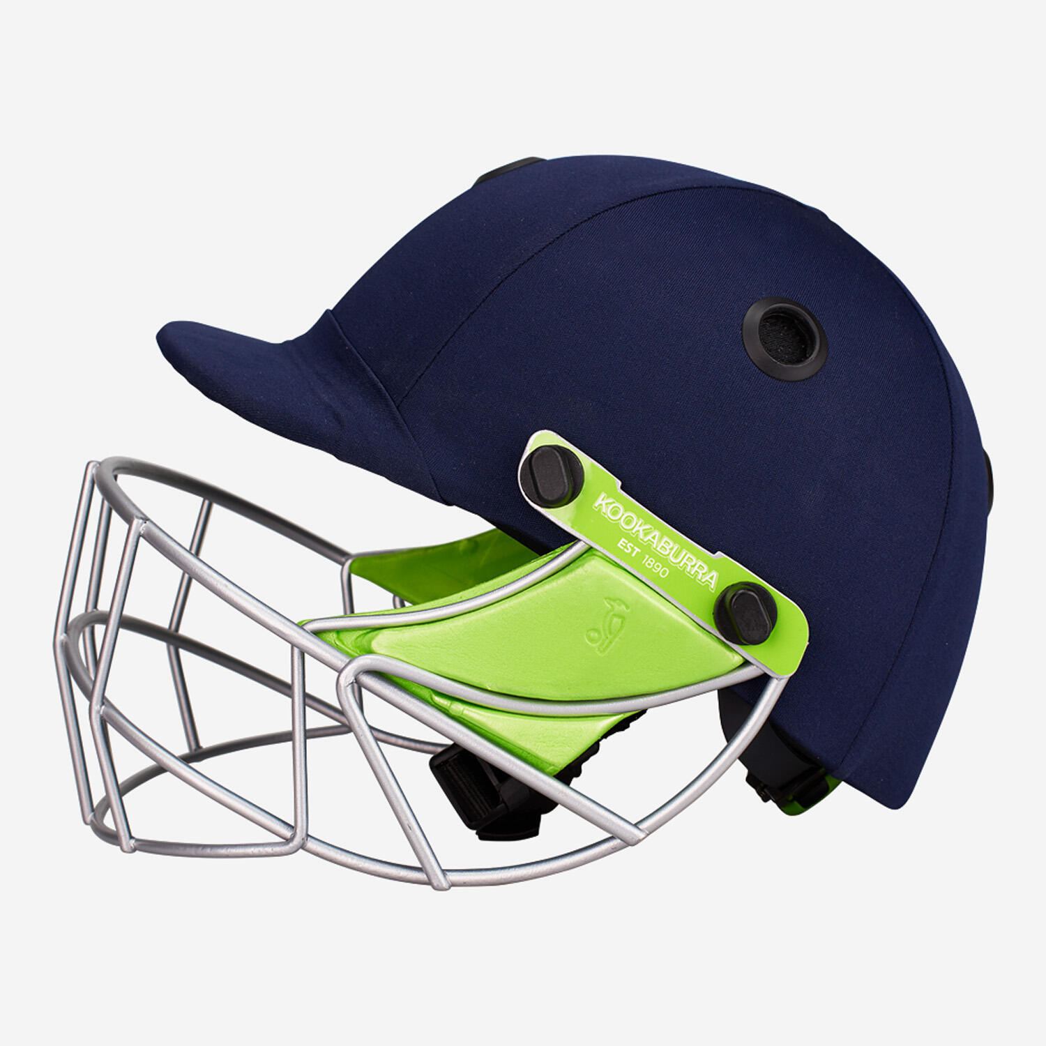 Mens Pro 600F Cricket Helmet (Blue/Green/Silver) 2/3