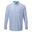 Camisa de manga comprida axadrezada Maxton para homem Azul claro/branco