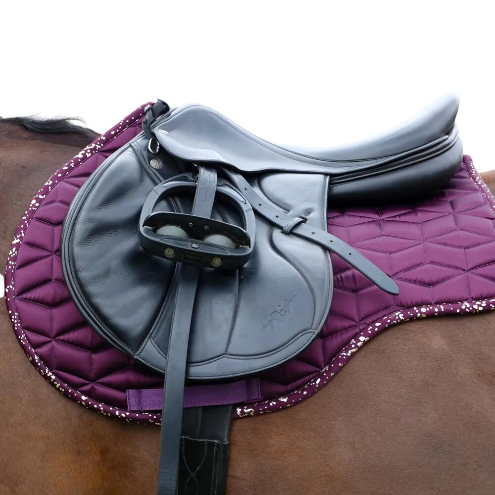 Enchanted Collection Horse Saddlepad (Plum/Rose Gold) 2/3