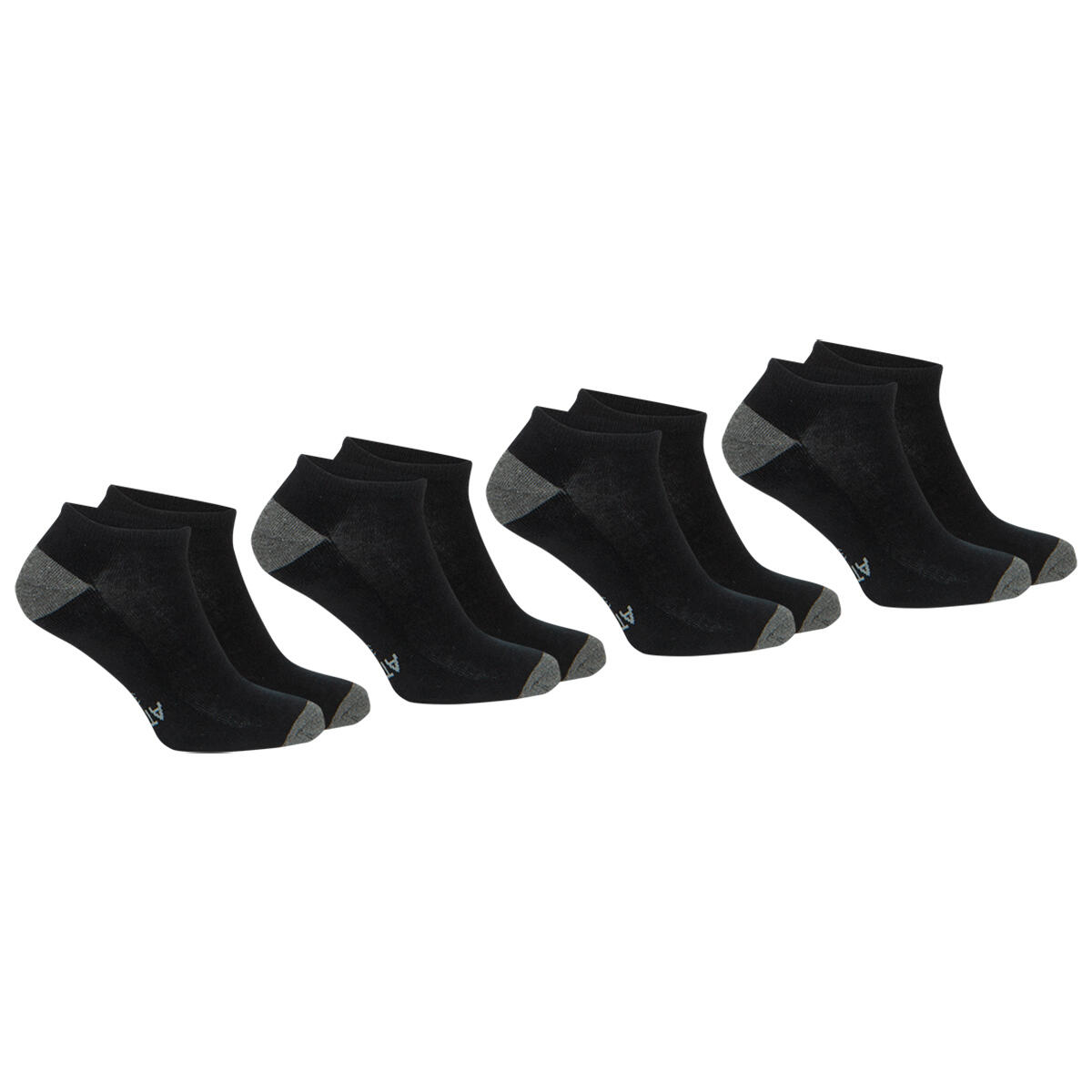 Athena - Lot De 4 Paires De Socquettes Homme Ecopack Sport - Chaussettes - Noir - 43/46 - Decathlon